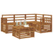 Set de canapele de exterior 5 pcs natural Lemn Solid de Acacia - WALTI WALTI