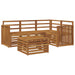 Set de canapele de exterior 5 pcs natural Lemn Solid de Acacia - WALTI WALTI