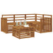 Set de canapele de exterior 5 pcs natural Lemn Solid de Acacia - WALTI WALTI