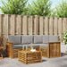 Seturi de mobilier 5 pcs Gri natural și deschis Lemn compozit - WALTI WALTI