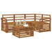 Set de canapele de exterior 5 pcs natural Lemn Solid de Acacia - WALTI WALTI