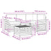 Seturi de mobilier 5 pcs Gri natural și deschis Lemn compozit - WALTI WALTI