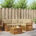 Seturi de mobilier cu pernă 5 pcs Natural și Bej Lemn compozit - WALTI WALTI