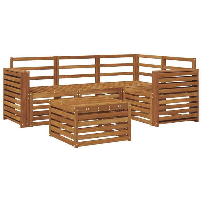 Set de canapele de exterior 5 pcs natural Lemn Solid de Acacia - WALTI WALTI