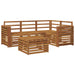 Set de canapele de exterior 5 pcs natural Lemn Solid de Acacia - WALTI WALTI