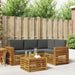 Seturi de mobilier 5 pcs Natural și Antracit Lemn compozit - WALTI WALTI