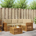 Seturi de mobilier cu pernă 5 pcs Natural și Bej Lemn compozit - WALTI WALTI