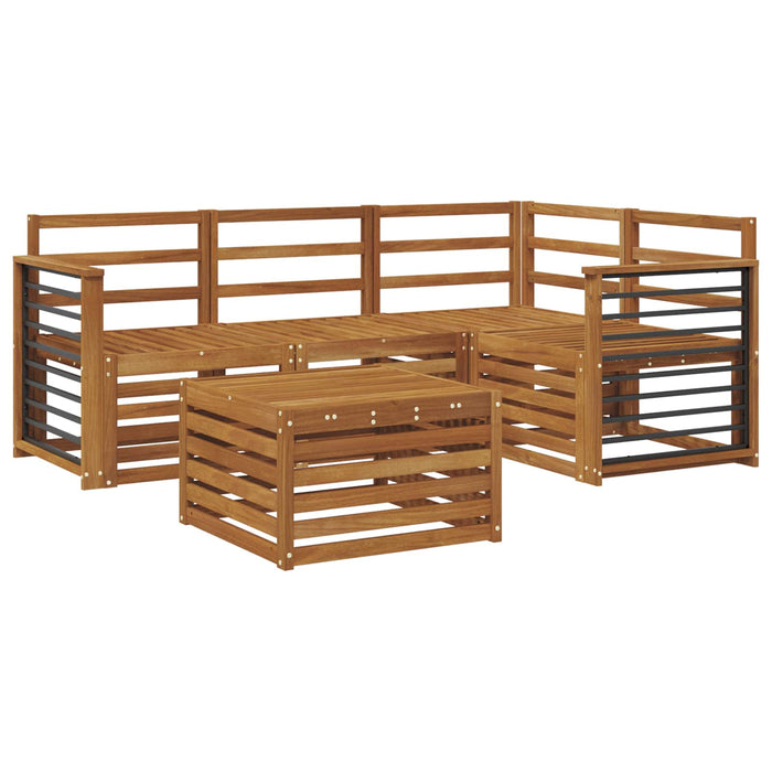 Set de canapele de exterior 5 pcs natural Lemn Solid de Acacia - WALTI WALTI
