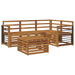 Set de canapele de exterior 5 pcs natural Lemn Solid de Acacia - WALTI WALTI