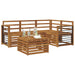 Set de canapele de exterior 5 pcs natural Lemn Solid de Acacia - WALTI WALTI