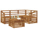Set de canapele de exterior 5 pcs natural Lemn Solid de Acacia - WALTI WALTI