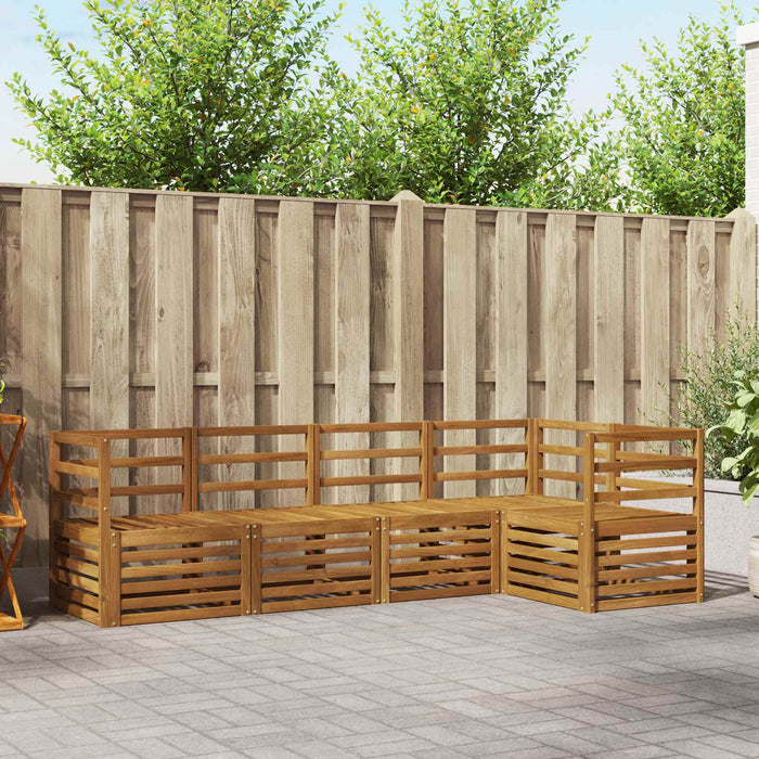Seturi de canapele 5 pcs natural Lemn Solid de Acacia - WALTI WALTI