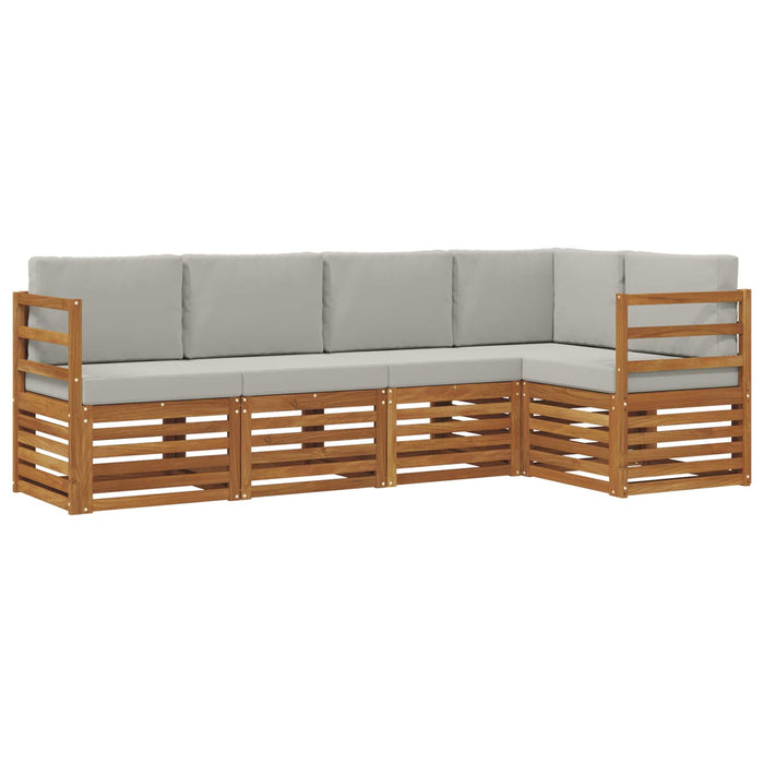 Seturi de canapele cu pernă 5 pcs Gri natural și deschis - WALTI WALTI