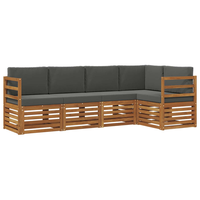 Seturi de canapele cu pernă 5 pcs Natural și Antracit - WALTI WALTI