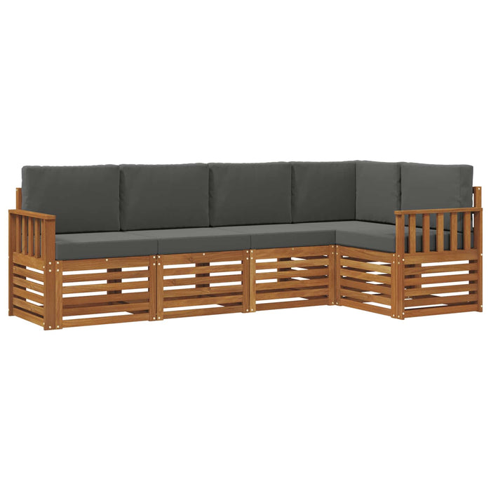 Seturi de canapele cu pernă 5 pcs Natural și Antracit - WALTI WALTI