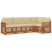Seturi de canapele 5 pcs Natural și Bej Lemn Solid de Acacia - WALTI WALTI