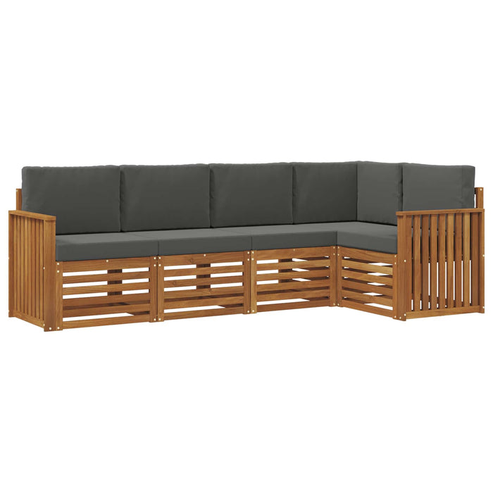 Seturi de canapele cu pernă 5 pcs Natural și Antracit - WALTI WALTI