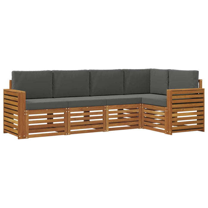 Seturi de canapele cu pernă 5 pcs Natural și Antracit - WALTI WALTI