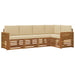Seturi de canapele 5 pcs Natural și Bej Lemn Solid de Acacia - WALTI WALTI