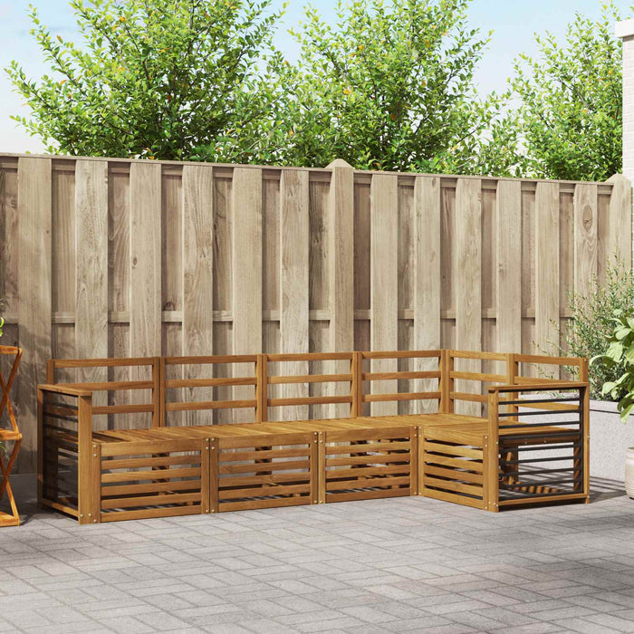 Seturi de canapele 5 pcs natural Lemn Solid de Acacia - WALTI WALTI