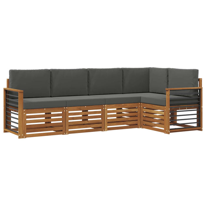 Seturi de canapele cu pernă 5 pcs Natural și Antracit - WALTI WALTI