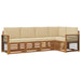 Seturi de canapele 5 pcs Natural și Bej Lemn Solid de Acacia - WALTI WALTI