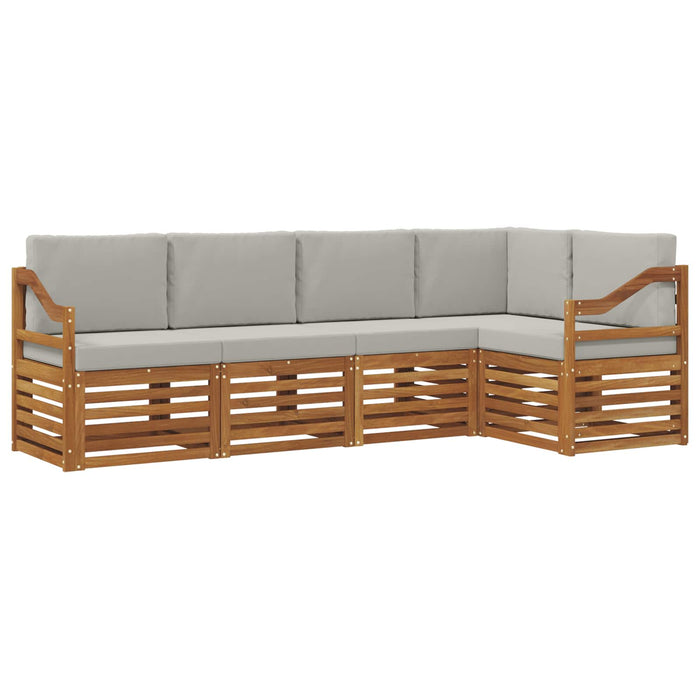 Seturi de canapele cu pernă 5 pcs Gri natural și deschis - WALTI WALTI