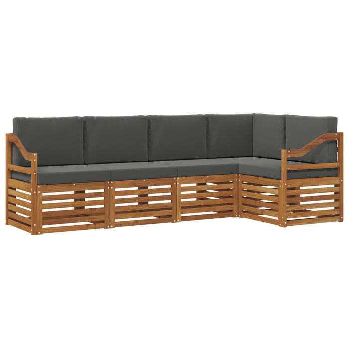 Seturi de canapele cu pernă 5 pcs Natural și Antracit - WALTI WALTI