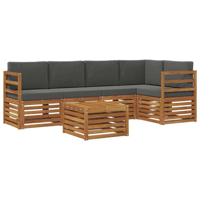 Seturi de canapele cu pernă 6 pcs Natural și Antracit - WALTI WALTI