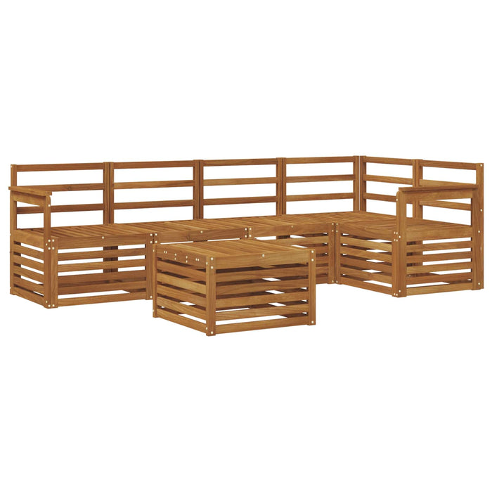 Seturi de canapele 6 pcs natural Lemn Solid de Acacia - WALTI WALTI
