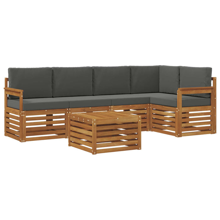 Seturi de canapele cu pernă 6 pcs Natural și Antracit - WALTI WALTI