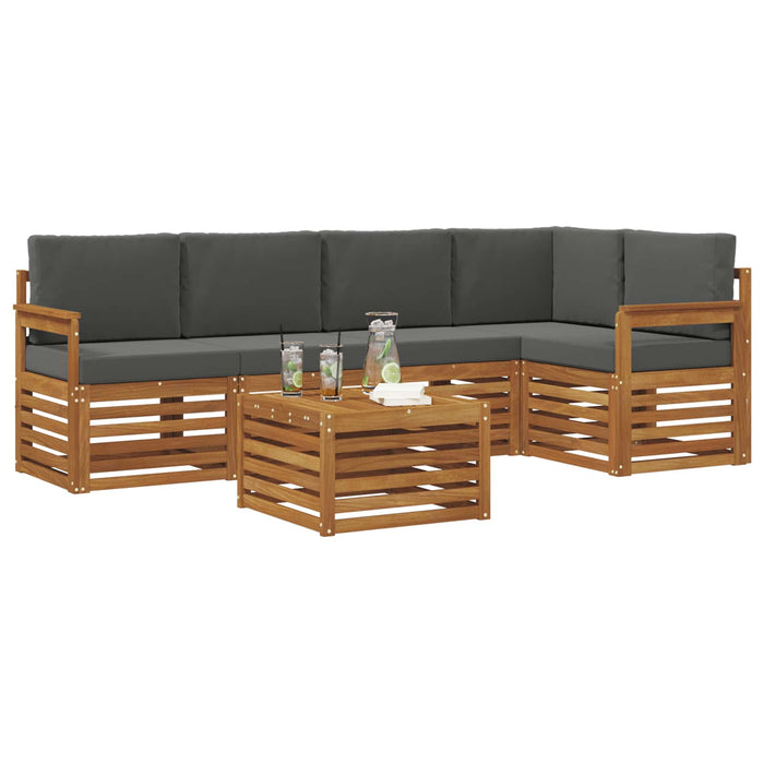 Seturi de canapele cu pernă 6 pcs Natural și Antracit - WALTI WALTI