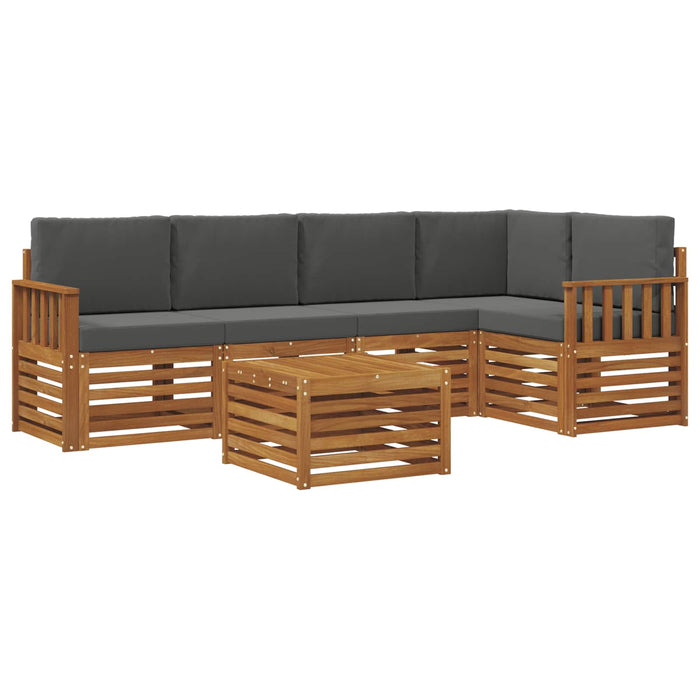 Seturi de canapele cu pernă 6 pcs Natural și Antracit - WALTI WALTI