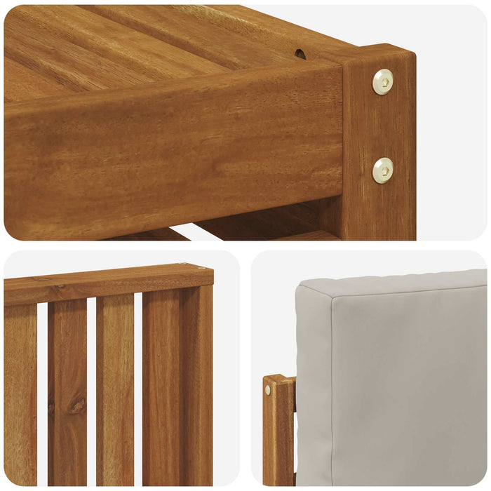 Seturi de canapele cu pernă 6 pcs Gri natural și deschis - WALTI WALTI