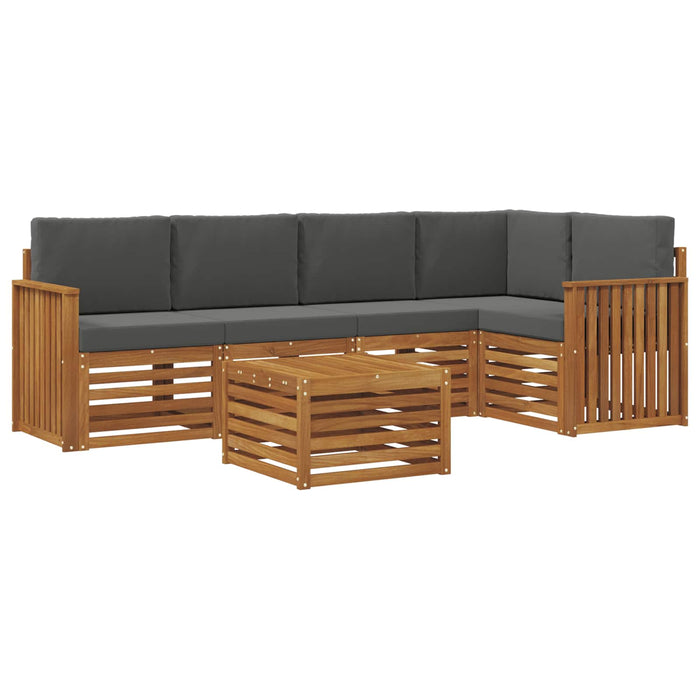 Seturi de canapele cu pernă 6 pcs Natural și Antracit - WALTI WALTI