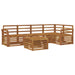 Seturi de canapele 6 pcs natural Lemn Solid de Acacia - WALTI WALTI