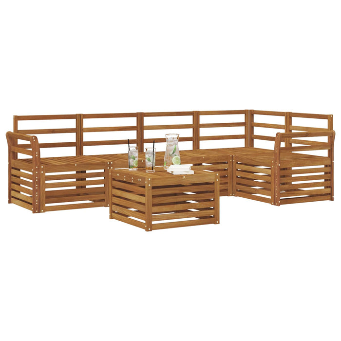 Seturi de canapele 6 pcs natural Lemn Solid de Acacia - WALTI WALTI