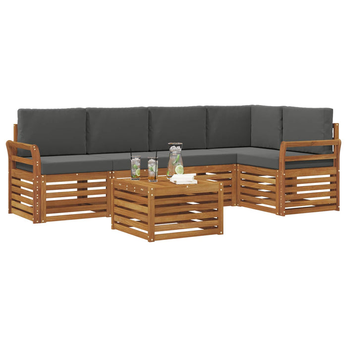 Seturi de canapele cu pernă 6 pcs Natural și Antracit - WALTI WALTI