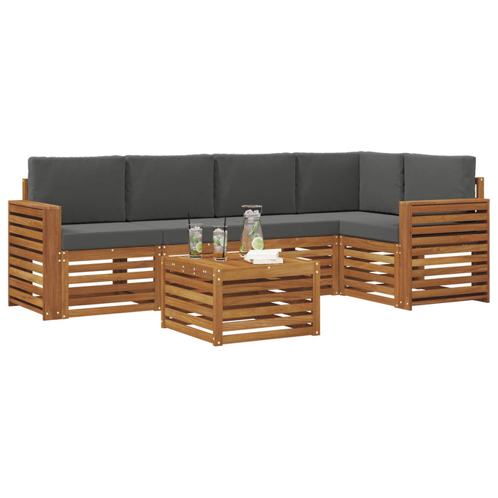 Seturi de canapele cu pernă 6 pcs Natural și Antracit - WALTI WALTI
