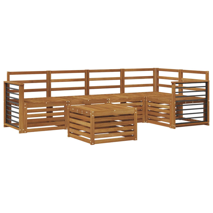 Seturi de canapele 6 pcs natural Lemn Solid de Acacia - WALTI WALTI