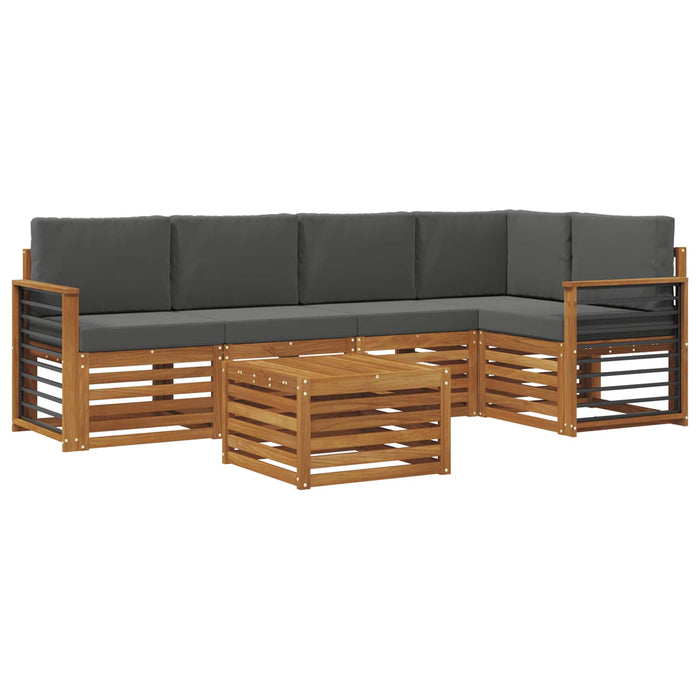 Seturi de canapele cu pernă 6 pcs Natural și Antracit - WALTI WALTI