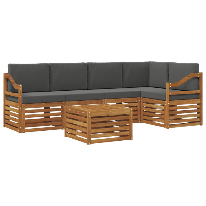 Seturi de canapele cu pernă 6 pcs Natural și Antracit - WALTI WALTI