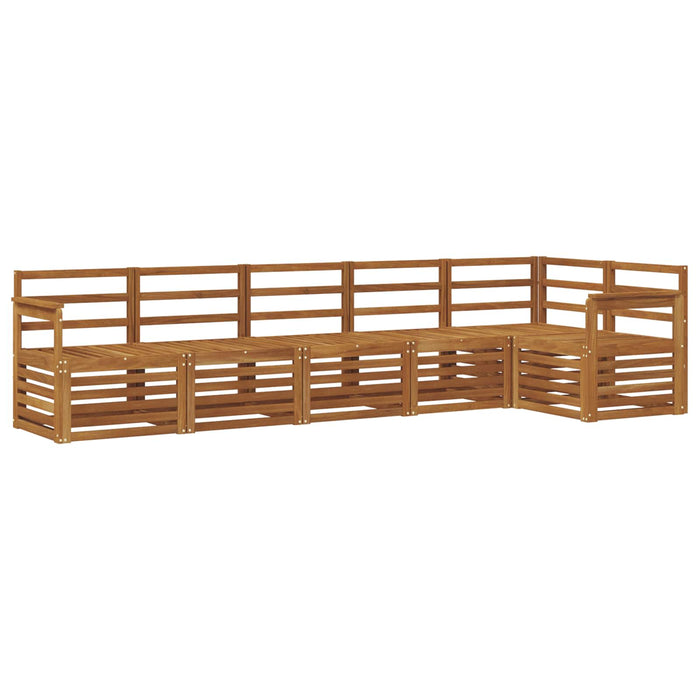 Seturi de canapele 6 pcs natural Lemn Solid de Acacia - WALTI WALTI