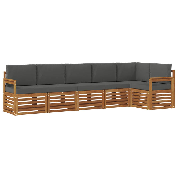 Seturi de canapele cu pernă 6 pcs Natural și Antracit - WALTI WALTI