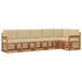 Seturi de canapele 6 pcs Natural și Bej Lemn Solid de Acacia - WALTI WALTI