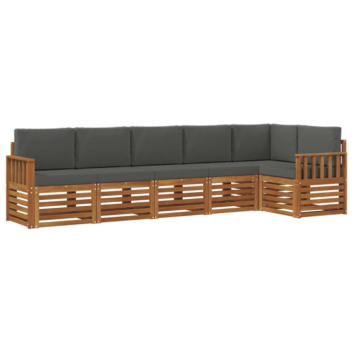 Seturi de canapele cu pernă 6 pcs Natural și Antracit - WALTI WALTI