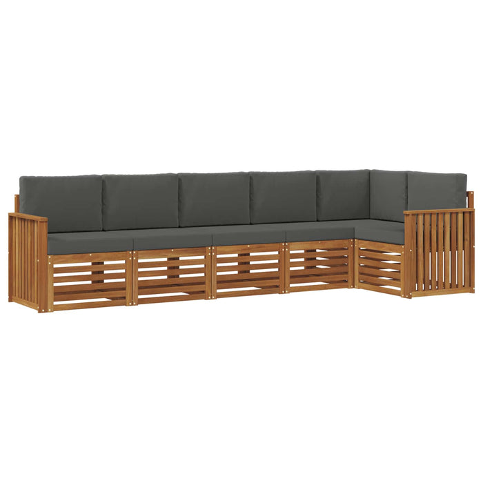 Seturi de canapele cu pernă 6 pcs Natural și Antracit - WALTI WALTI
