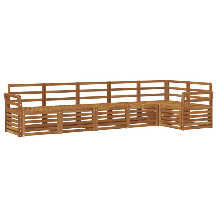 Seturi de canapele 6 pcs natural Lemn Solid de Acacia - WALTI WALTI