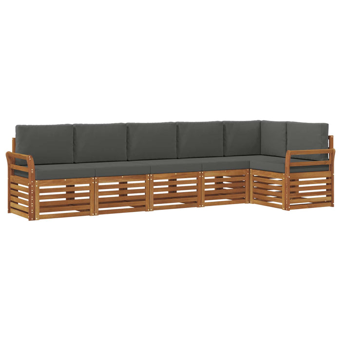 Seturi de canapele cu pernă 6 pcs Natural și Antracit - WALTI WALTI