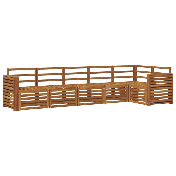 Seturi de canapele 6 pcs natural Lemn Solid de Acacia - WALTI WALTI